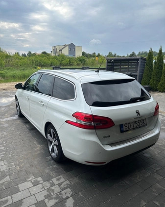 Peugeot 308 cena 58500 przebieg: 92000, rok produkcji 2019 z Nowy Targ małe 781